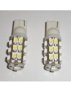 COPPIA LAMPADINE LUCE POSIZIONE BIANCO 25 LED T10 W5W