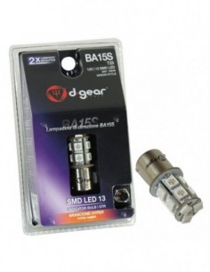 LAMPADINA FRECCE CON 13 LED CANBUS D-GEAR ARANCIO BA15S 12V