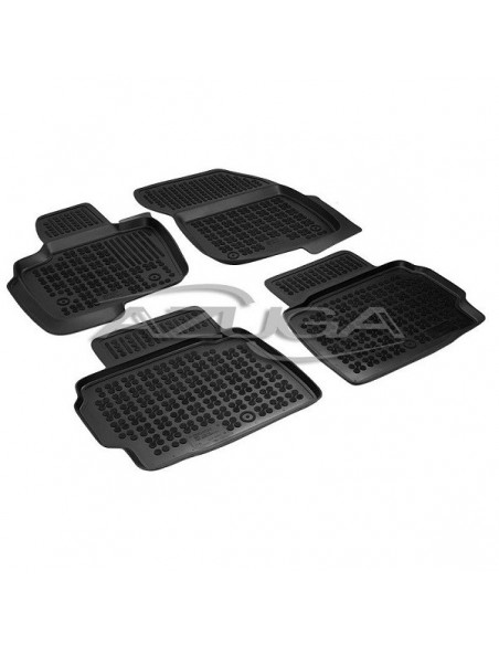 4 TAPPETI GOMMA NERI 4cm FORD MONDEO TURNIER dal 2015-