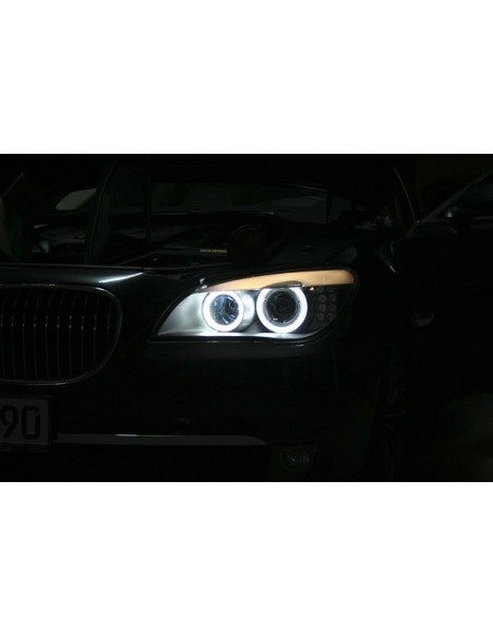COPPIA LED ANGEL EYES 40W BIANCHI BMW X6 (E71) dal 2008 IN POI