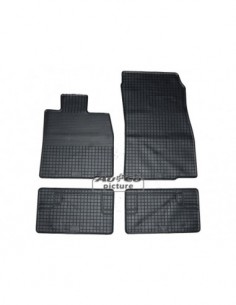 4 TAPPETI GOMMA NERI MINI COUTRYMAN (R60) dal 2010-