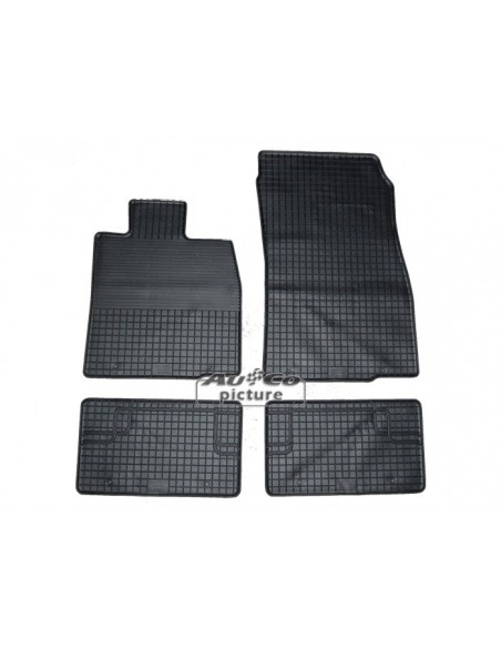 4 TAPPETI GOMMA NERI MINI COUTRYMAN (R60) dal 2010-