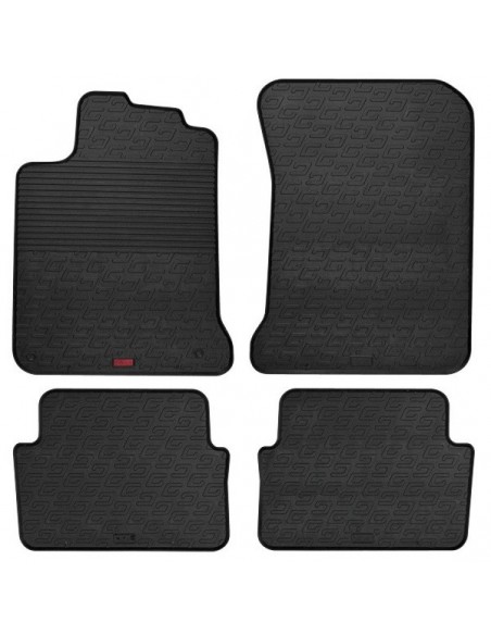 4 TAPPETI GOMMA NERI LANCIA YPSILON dal 2011-