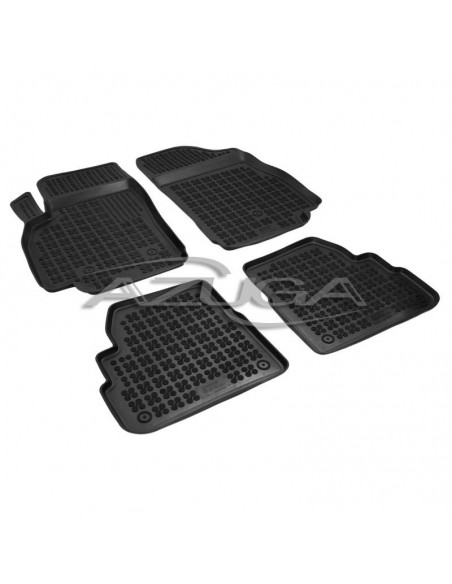 4 TAPPETI GOMMA NERI 4cm OPEL KARL dal 2015-