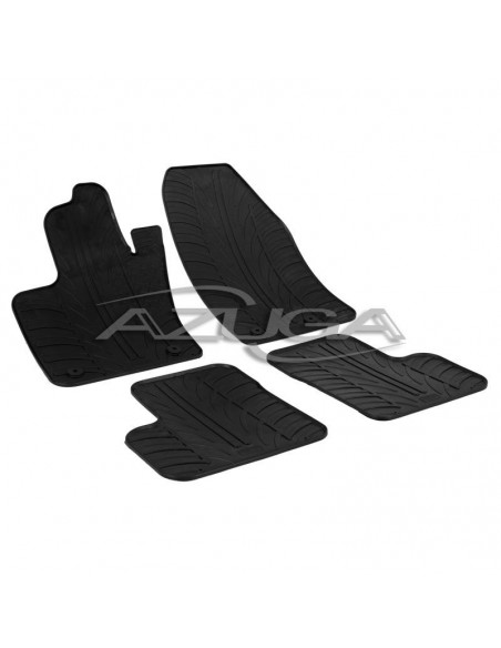 4 TAPPETI GOMMA NERI FIAT 500X dal 2015-
