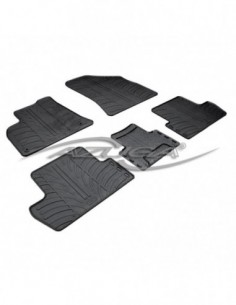 5 TAPPETINI IN GOMMA NERI PEUGEOT 3008 dal 2009 IN POI