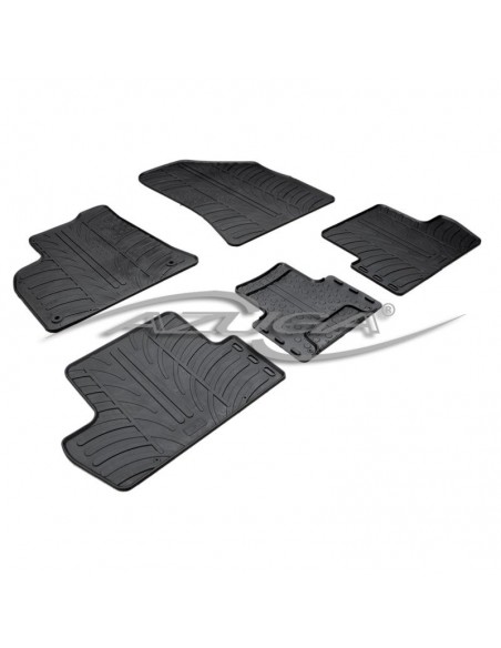 5 TAPPETINI IN GOMMA NERI PEUGEOT 5008 dal 2009 IN POI