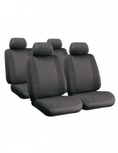 SET COPRISEDILI UNIVERSALI ANTRACITE "GLAMUR" IN COTONE