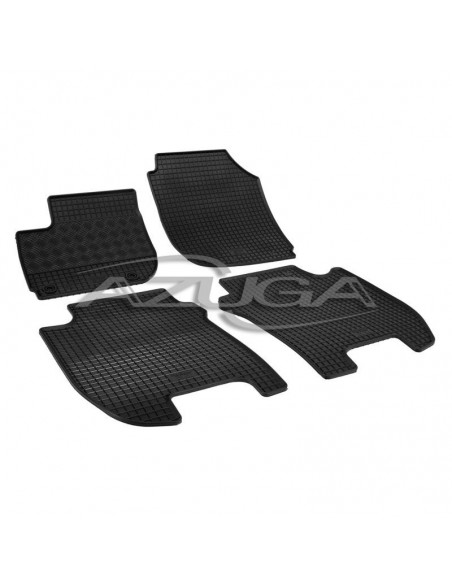 4 TAPPETI GOMMA NERI HONDA JAZZ dal 2015-