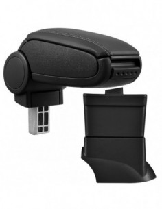 BRACCIOLO SPECIFICO IN PELLE NERA FIAT 500 dal 2007-2014