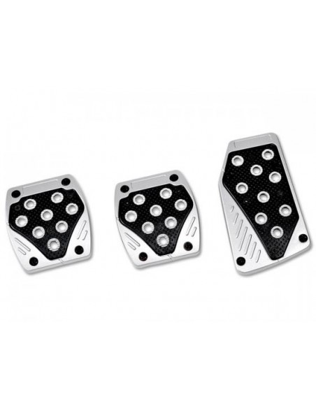 PEDALIERA PEDALI IN ALLUMINIO CROMATO/NERO CAMBIO MANUALE