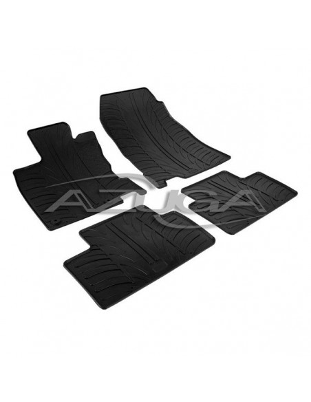 4 TAPPETI GOMMA NERI RENAULT KADJAR dal 2015-