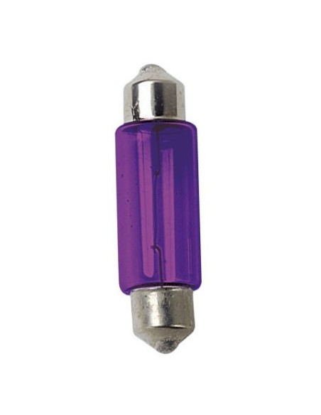 2 LAMPADE VIOLA ATTACCO 36MM A SILURO C21W