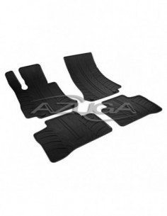 4 TAPPETI GOMMA NERI MERCEDES GLC dal 2015-