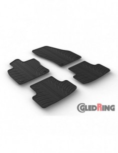 4 TAPPETI GOMMA NERI SKODA KAROQ dal 2017-