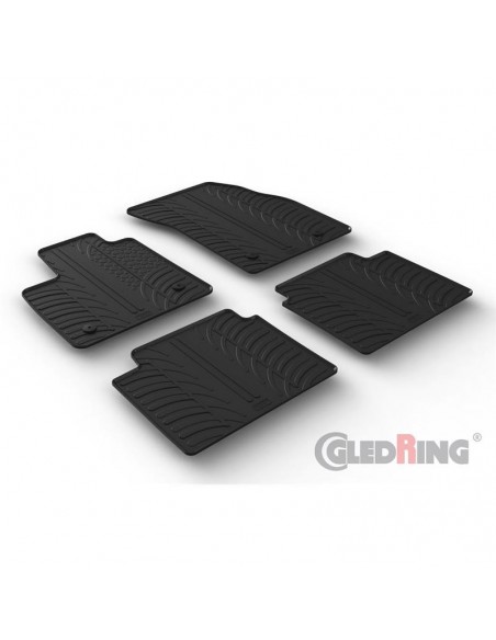 4 TAPPETI GOMMA NERI FORD FOCUS SW dal 2018 in poi