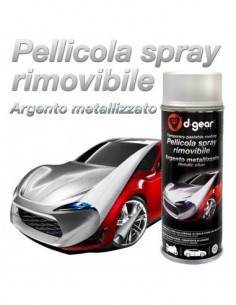 VERNICE PELLICOLA RIMOVIBILE SPRAY ARGENTO METALLIZZATO...