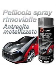 VERNICE PELLICOLA RIMOVIBILE SPRAY ANTRACITE METALLIZZATO...