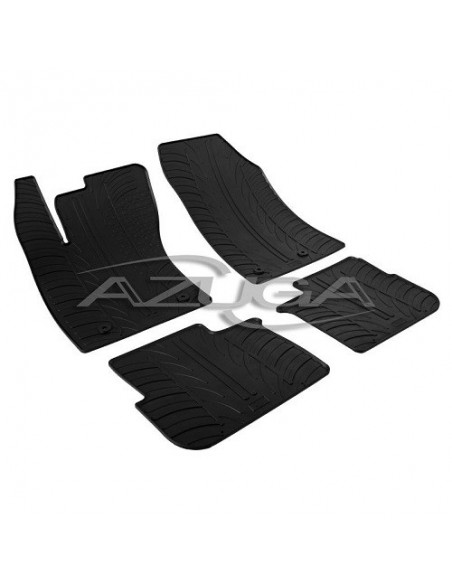 4 TAPPETI GOMMA NERI FIAT TIPO 5 PORTE E SW dal 2016-