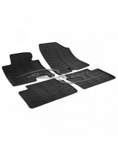 4 TAPPETI GOMMA NERI HYUNDAI i30 BERLINA e SW dal 2012-2015