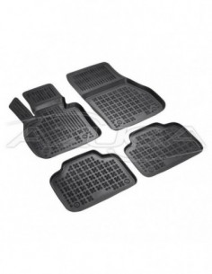 4 TAPPETI GOMMA NERI 4cm MINI COUNTRYMAN dal 2017-