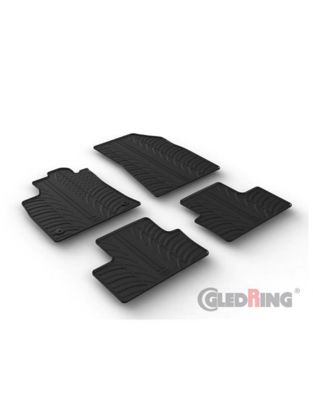 4 TAPPETI GOMMA NERI RENAULT CLIO 5 dal 2019 IN POI