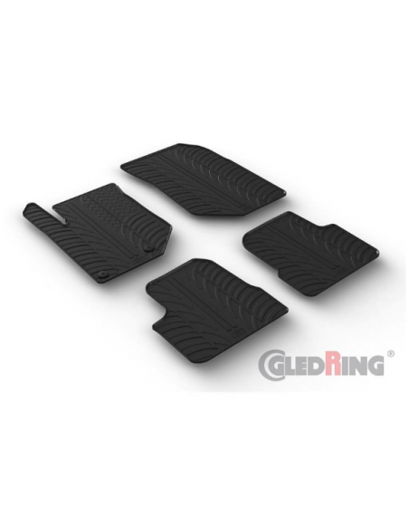 4 TAPPETI GOMMA NERI OPEL CORSA F dal 2019 IN POI