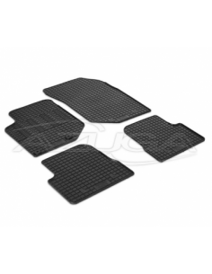 4 TAPPETI GOMMA NERI PEUGEOT 208 dal 2019 IN POI