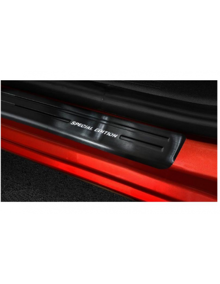 BATTITACCO PROTEZIONE PORTE ACCIAIO INOX SATINATO ANTRACITE RENA