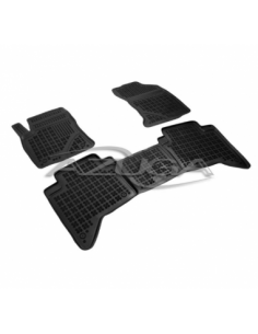 3 TAPPETI GOMMA NERI 4cm TOYOTA HILUX Double Cab dal 2016-