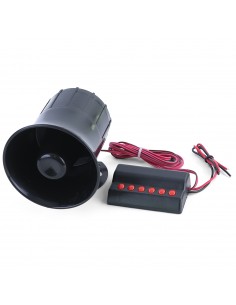 SIRENA COMPATTA IDEALE PER AUTO E MOTO - 6 TONI