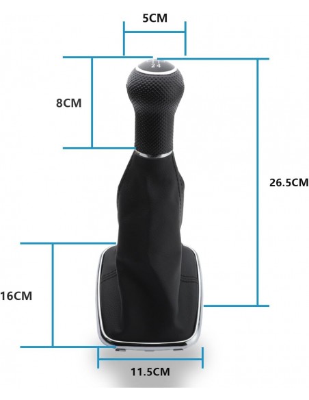 CORNICE CAMBIO CROMATA + PELLE NERA VW GOLF 4 IV 1997-2003