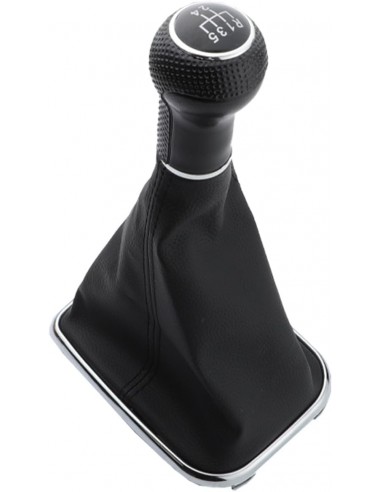 CORNICE CAMBIO CROMATA + PELLE NERA VW GOLF 4...