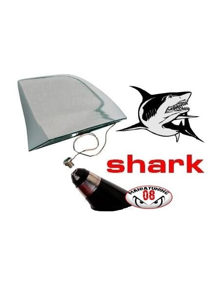 ANTENNA SPORTIVA MOD. SQUALO SHARK CROMATA
