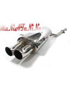 SCARICO IN ACCIAIO INOX 2X76mm BMW E36 SERIE 3 90-98