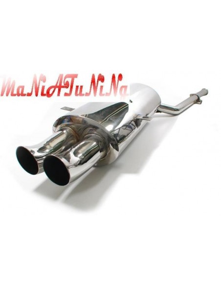 SCARICO IN ACCIAIO INOX 2X76mm BMW E36 SERIE 3 90-98
