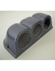 PORTASTRUMENTI CRUSCOTTO 3 TRE FORI CARBONIO 52 MM