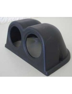 PORTASTRUMENTI CRUSCOTTO 2 DUE FORI NERO 52 MM