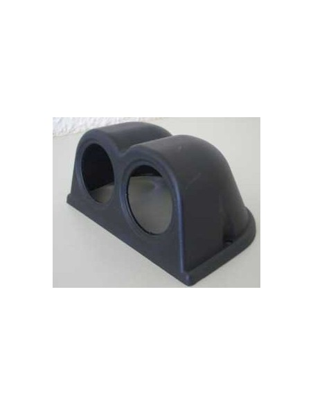 PORTASTRUMENTI CRUSCOTTO 2 DUE FORI NERO 52 MM