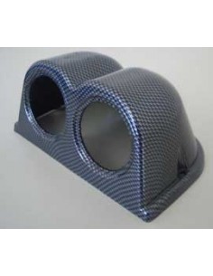 PORTASTRUMENTI CRUSCOTTO 2 DUE FORI CARBONIO 52 MM