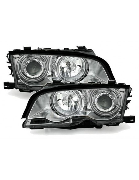 ANGEL EYES BMW SERIE 3 (E46) COUPE' CABRIO CROMATI  1999-2001